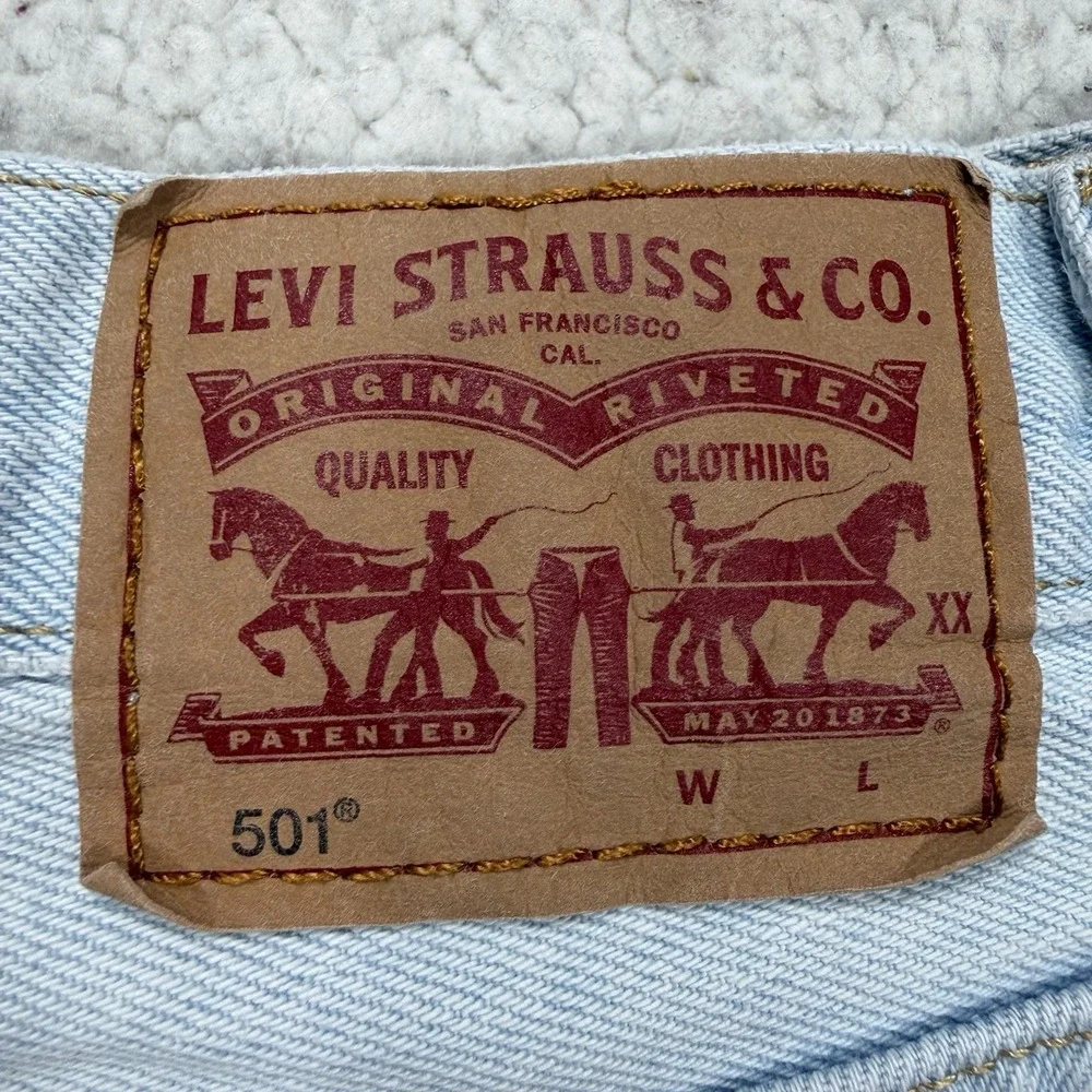 Levi's Denim Cutoff Shorts Women's 30 (31x6) Distressed Boho Festival Beach